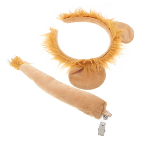 ARTSEWPLY 1 Satz Löwe Tierkostüm Set mit Haarreif und Schweif für Karneval Cosplay und Feste Wiederverwendbare Accessoires aus Stabilem Material für Unvergessliche Partys ARTSEWPLY 1 Satz Löwe Tierkostüm Set mit Haarreif und Schweif für Karneval Cosplay und Feste Wiederverwendbare Accessoires aus Stabilem Material für Unvergessliche Partys von ARTSEWPLY