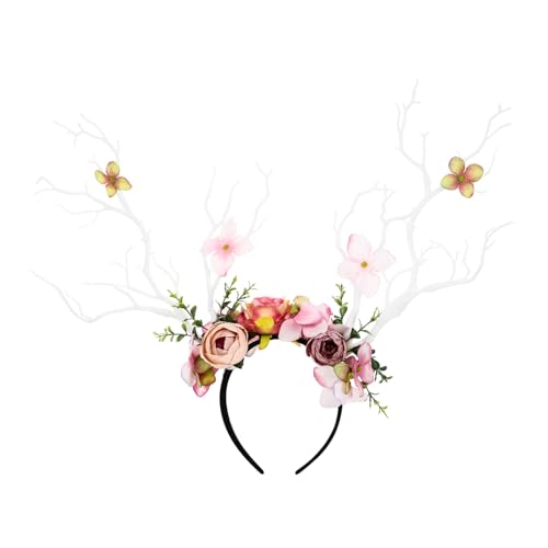 ARTSEWPLY 1 Stück Antler Haarband mit Blumenmotiv Dekoratives Stirnband für Kostüme Maskeraden und Partys Accessoire für Weihnachten und Feiertage Zufällige Farbe Zufällige Farbe ARTSEWPLY 1 Stück Antler Haarband mit Blumenmotiv Dekoratives Stirnband für Kostüme Maskeraden und Partys Accessoire für Weihnachten und Feiertage Zufällige Farbe Zufällige Farbe von ARTSEWPLY