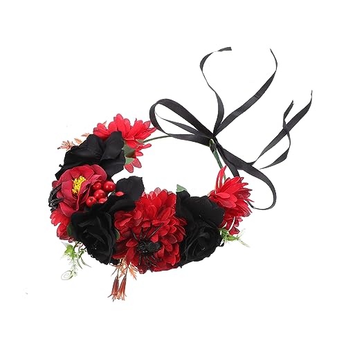 ARTSEWPLY 1 Stück Schwarze Blumengirlande Kopfaccessoire für Halloween Dekoration Geeignet für Kostümparty Cosplay und Festliche Anlässe ARTSEWPLY 1 Stück Schwarze Blumengirlande Kopfaccessoire für Halloween Dekoration Geeignet für Kostümparty Cosplay und Festliche Anlässe von ARTSEWPLY