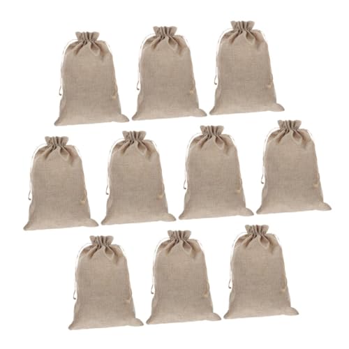 ARTSEWPLY 10 Stück Teiliges Jutesäckchen mit Kordelzug Wiederverwendbare Kleine Leinensäckchen für Schmuck Süßigkeiten Partygeschenke Vielseitig Einsetzbare Aufbewahrungsbeutel aus Grobem ARTSEWPLY 10 Stück Teiliges Jutesäckchen mit Kordelzug Wiederverwendbare Kleine Leinensäckchen für Schmuck Süßigkeiten Partygeschenke Vielseitig Einsetzbare Aufbewahrungsbeutel aus Grobem von ARTSEWPLY