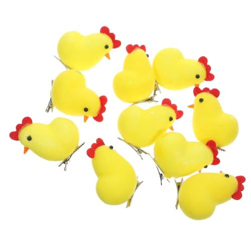 ARTSEWPLY 10 Stück Teiliges Kleine Frühlings-haarklammern mit Niedlichen Küken-motiv Leichte Haarschmuck-accessoires für Frauen und Kleinkinder Bruchsicher und Vielseitig für Festtage und von ARTSEWPLY