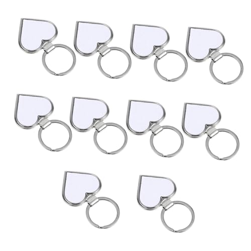 ARTSEWPLY 10 Stück Teiliges Metall Herzförmige Schlüsselanhänger Blanko DIY Anhänger für Sublimation Wärmeübertragung Personalisierte Schlüsselringe zum Basteln und Dekorieren ARTSEWPLY 10 Stück Teiliges Metall Herzförmige Schlüsselanhänger Blanko DIY Anhänger für Sublimation Wärmeübertragung Personalisierte Schlüsselringe zum Basteln und Dekorieren von ARTSEWPLY