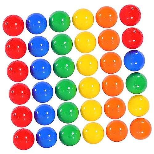 ARTSEWPLY 100 Stück Lotteriekugel Partydekorationen Grubenkugeln Hohle Plastikkugeln Hohle Tombolakugeln Kugelstützen aus Kunststoff Bingo-Ersatzkugeln Ersatzplastikbingo -Kugeln Spielbälle von ARTSEWPLY
