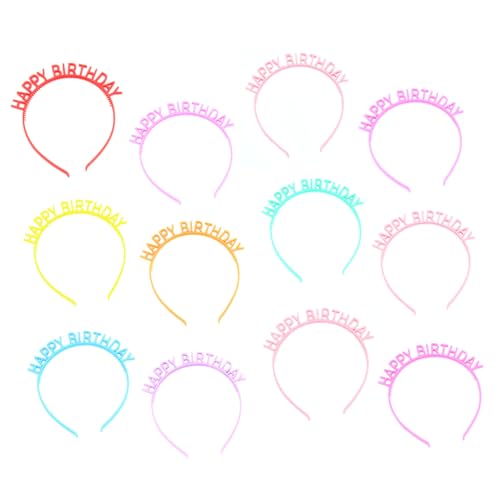 ARTSEWPLY 12 Stück Teiliges Bunte Geburtstagskrone für Mädchen Stilvoller Haarschmuck mit Buchstaben Design Kreativer Haarreif für Festtage und Partyaccessoire ARTSEWPLY 12 Stück Teiliges Bunte Geburtstagskrone für Mädchen Stilvoller Haarschmuck mit Buchstaben Design Kreativer Haarreif für Festtage und Partyaccessoire von ARTSEWPLY