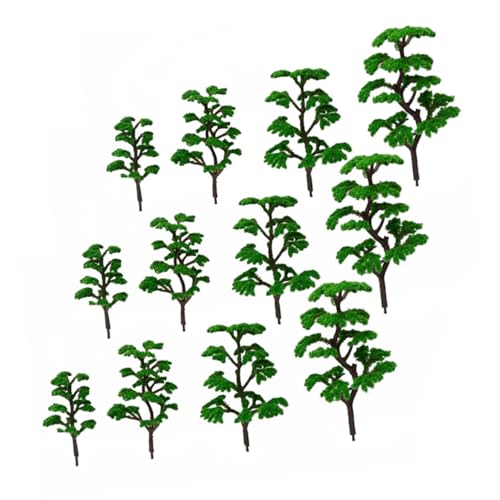 ARTSEWPLY 12 Stück Teiliges Künstliche Miniaturbäume aus Kunststoff Realistische Szenerie für Diorama Garten und Bastelprojekte Grüne Dekoration ARTSEWPLY 12 Stück Teiliges Künstliche Miniaturbäume aus Kunststoff Realistische Szenerie für Diorama Garten und Bastelprojekte Grüne Dekoration von ARTSEWPLY