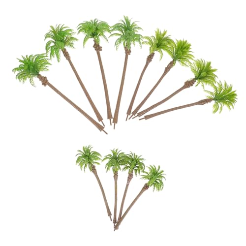 ARTSEWPLY 12 Stück Teiliges Miniatur Palmenbäume Modell Künstliche Tropische Landschaftsdeko für Sandtisch Architekturmodell DIY Mini Garten Lebensecht und Vielseitig Einsetzbar von ARTSEWPLY