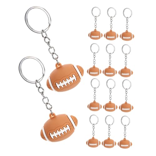 ARTSEWPLY 15 Stück Teiliges Rugby Schlüsselanhänger Leichter Sport-schmuck Rugbyball Design als Partygeschenk Schlüsselanhänger für Rucksäcke und Autos Sportliches Accessoire für Fans von ARTSEWPLY