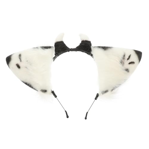 ARTSEWPLY 1stück Fluffy Cow Ear Haarreif Für Damen Kopfschmuck Für Kostümpartys Cosplay Festivals Und Fotoshootings Bequeme Und Auffällige Kopfbedeckung Für Jede Gelegenheit von ARTSEWPLY