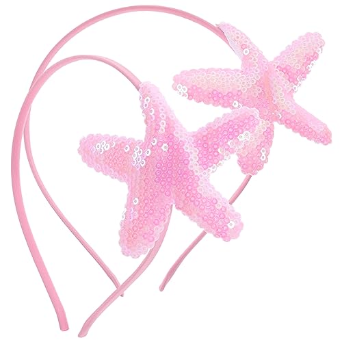 ARTSEWPLY 2 Stck Stirnband mit Pailletten Süßes Seestern Haarband für Kleinkinder Accessoire für Partys und Kreative Fotosessions von ARTSEWPLY