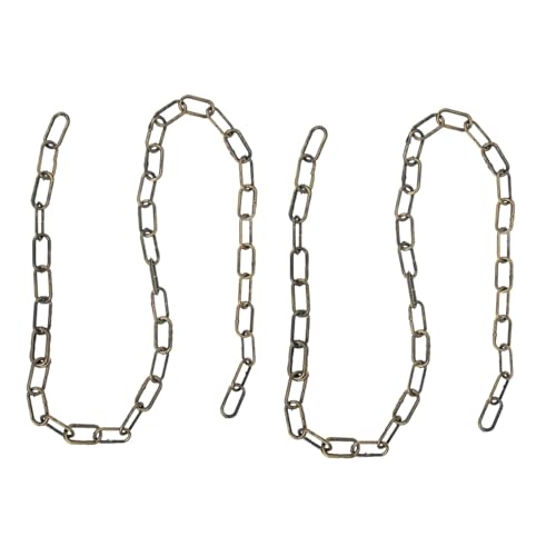 ARTSEWPLY 2 Stück Halloween Dekoration Simulierte Kunststoff Ketten mit Rostiger Optik Realistische Party Requisiten für Drinnen und Draußen Vielseitig für Halloween Karneval und ARTSEWPLY 2 Stück Halloween Dekoration Simulierte Kunststoff Ketten mit Rostiger Optik Realistische Party Requisiten für Drinnen und Draußen Vielseitig für Halloween Karneval und von ARTSEWPLY