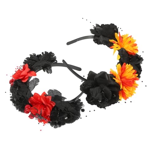 ARTSEWPLY 2 Stück Halloween Haarband Teiliges Stoffblumen Haarschmuck Damen Rot Orange Modisches Stirnband Party Kostüm Zubehör ARTSEWPLY 2 Stück Halloween Haarband Teiliges Stoffblumen Haarschmuck Damen Rot Orange Modisches Stirnband Party Kostüm Zubehör von ARTSEWPLY