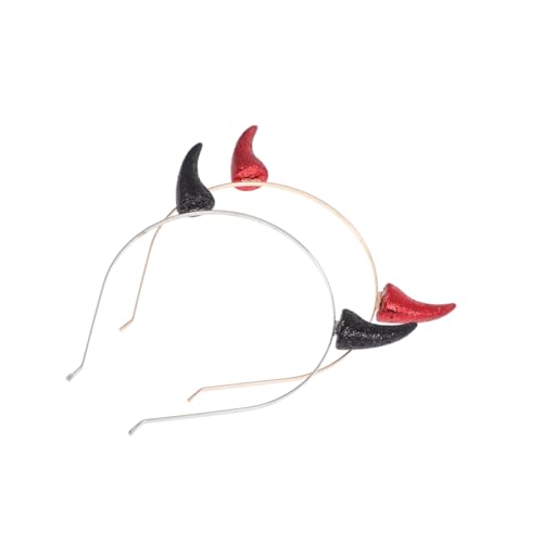 ARTSEWPLY 2 Stück Halloween Teufelshorn Haarreifen Teiliges Schwarz Rot Kreativer Dämonen Haarschmuck für Kostüm und Festivalparty Unisex Stirnband für Karneval und Fotorequisiten ARTSEWPLY 2 Stück Halloween Teufelshorn Haarreifen Teiliges Schwarz Rot Kreativer Dämonen Haarschmuck für Kostüm und Festivalparty Unisex Stirnband für Karneval und Fotorequisiten von ARTSEWPLY
