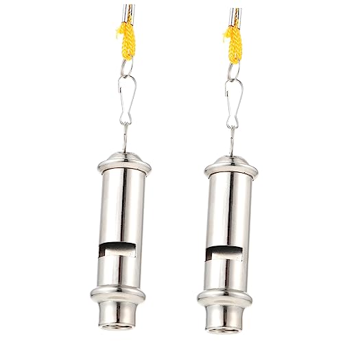 ARTSEWPLY 2 Stück Metallpfeifen für Sport und Outdoor Robuste Trillerpfeifen mit Schlüsselring für Schiedsrichter Trainer und Notfälle für Fußball Basketball und Training ARTSEWPLY 2 Stück Metallpfeifen für Sport und Outdoor Robuste Trillerpfeifen mit Schlüsselring für Schiedsrichter Trainer und Notfälle für Fußball Basketball und Training von ARTSEWPLY