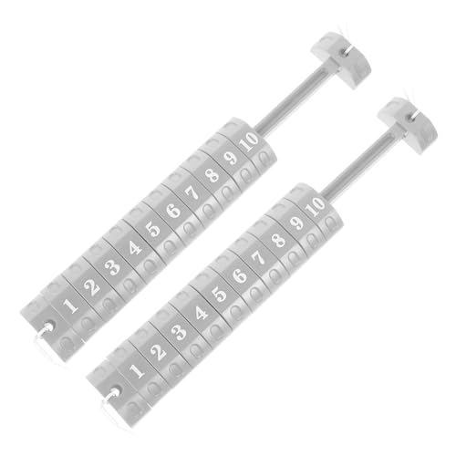 ARTSEWPLY 2 Stück Square Scorer Schalter Tischfußball Punktzahl Foosball Anzeigetafel Partituren Torhüter multifunktionale Scorekeeper-Bars Torwart beim Tischfußball Kunststoff PP Grau von ARTSEWPLY