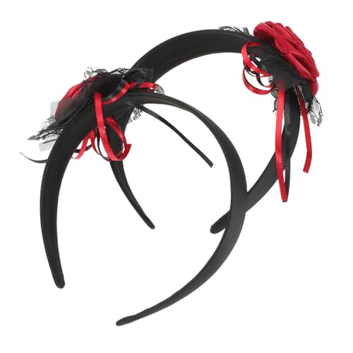 ARTSEWPLY 2 Stück Teiliges Halloween-spuk-haarband mit Künstlichen Rosen Gothic-stirnband für Ghost Bride Kostüm Leichter Fester Sitz Vielseitiges Accessoire für Halloween Gothic-partys ARTSEWPLY 2 Stück Teiliges Halloween-spuk-haarband mit Künstlichen Rosen Gothic-stirnband für Ghost Bride Kostüm Leichter Fester Sitz Vielseitiges Accessoire für Halloween Gothic-partys von ARTSEWPLY