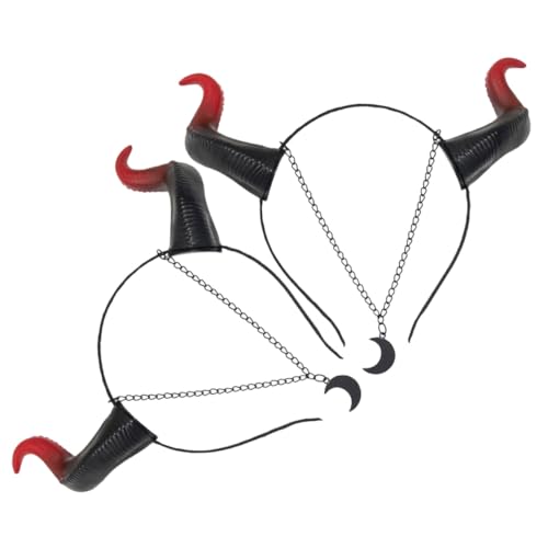 ARTSEWPLY 2 Stück Teiliges Kalbshorn Stirnband Leichtes Halloween Cosplay Party Ornament Haarreif für Erwachsene Karneval Kostüm Zubehör ARTSEWPLY 2 Stück Teiliges Kalbshorn Stirnband Leichtes Halloween Cosplay Party Ornament Haarreif für Erwachsene Karneval Kostüm Zubehör von ARTSEWPLY