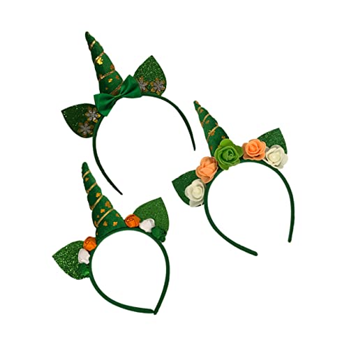 ARTSEWPLY 3 Stück Einhorn -stirnbandkopfschmuck St. Patricks Day Kostüm Clips Haarklammer Zubehör Festival-haarreifen St. Patrick Day Haarband St. Patrick's Day Stirnband Haarreiber ARTSEWPLY 3 Stück Einhorn -stirnbandkopfschmuck St. Patricks Day Kostüm Clips Haarklammer Zubehör Festival-haarreifen St. Patrick Day Haarband St. Patrick's Day Stirnband Haarreiber von ARTSEWPLY