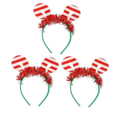 ARTSEWPLY 3 Stück Teiliges Haarband Weihnachts Stirnband mit Roter und Weißem Zuckerstangen Design Leichtes Bequemes Festival Haarschmuck für Party Fotos und Festliche Anlässe ARTSEWPLY 3 Stück Teiliges Haarband Weihnachts Stirnband mit Roter und Weißem Zuckerstangen Design Leichtes Bequemes Festival Haarschmuck für Party Fotos und Festliche Anlässe von ARTSEWPLY