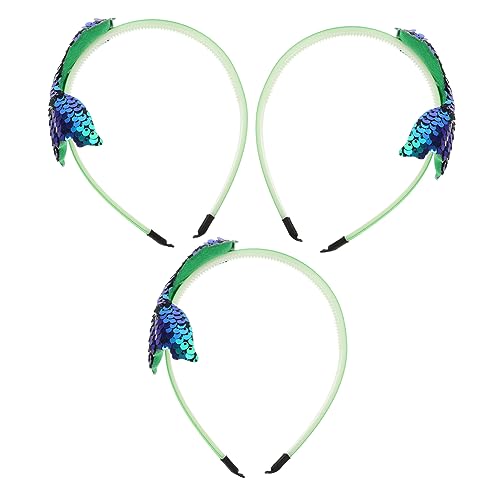 ARTSEWPLY 3 Stück Teiliges Meerjungfrau Haarband für Mädchen Glitzernde Pailletten Stirnbänder Bequemes Stoffmaterial Rutschfest für Geburtstag Feiertage und Karneval Grün ARTSEWPLY 3 Stück Teiliges Meerjungfrau Haarband für Mädchen Glitzernde Pailletten Stirnbänder Bequemes Stoffmaterial Rutschfest für Geburtstag Feiertage und Karneval Grün von ARTSEWPLY