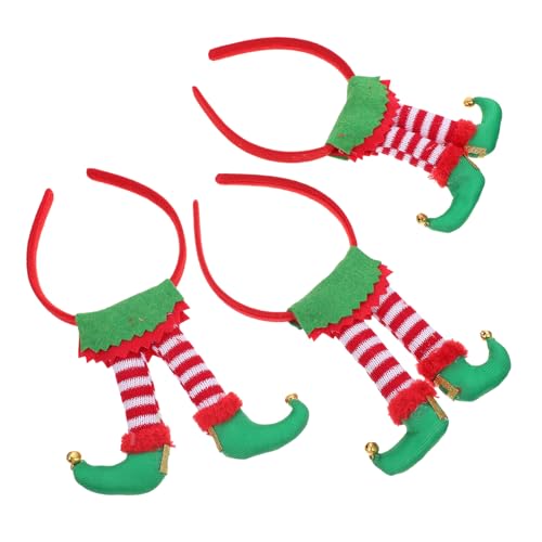 ARTSEWPLY 3 Stück Teiliges Weihnachts Haarband mit Lustigem Design Kinderfreundlich Rutschfest und Bequem für Kostümpartys und Festliche Anlässe von ARTSEWPLY