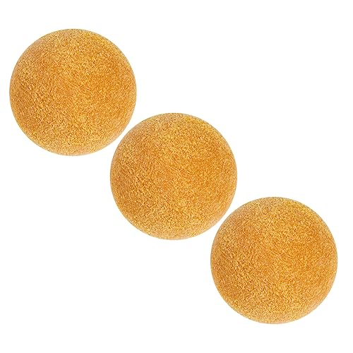 ARTSEWPLY 3 Stück Tischfußball Fußballspiel Foosballkugeln Kleiner Fußball Fußbälle Foosball -tischkugeln Ersatz Schwebender Fußball Tragbar Drinnen Mini-fußball Abs Yellow von ARTSEWPLY