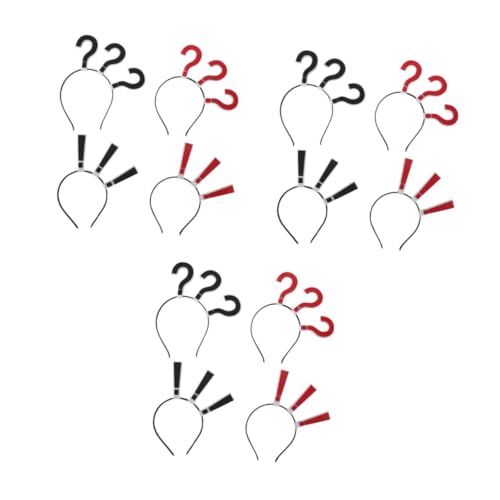 ARTSEWPLY 3 Teiliges Fragezeichen Stirnband Dekoratives Haarband Haar Accessoires Für Teenager Mädchen Kostüm Gastgeschenke Fragezeichen Aufkleber Dreifaches Fragezeichen Haarband von ARTSEWPLY