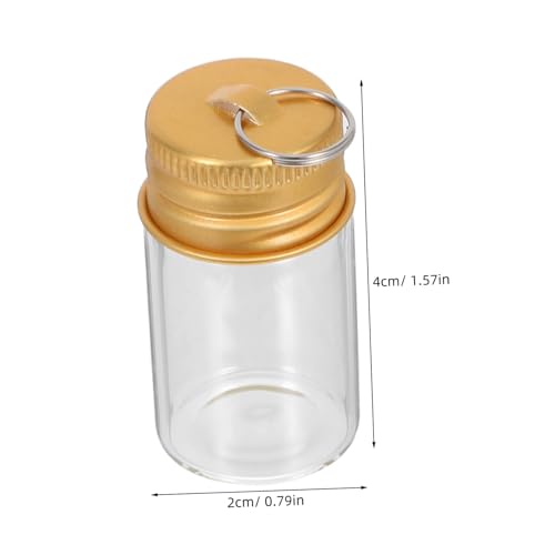 ARTSEWPLY 30 Stück Teiliges Mini-glasflaschen mit Schlüsselanhänger Leichte Kompakte Wishing Drift Bottle Anhänger für DIY Dekoration Taschen Rucksack-accessoire von ARTSEWPLY