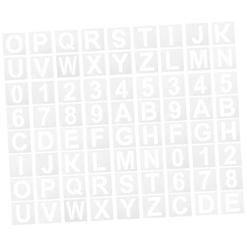 ARTSEWPLY 36 Stück Teiliges Buchstaben und Zahlen Schablonenset aus Langlebigem Pet Wiederverwendbare Malvorlagen mit Glatter Oberfläche Waschbar und Vielseitig für Basteln Holzschilder und ARTSEWPLY 36 Stück Teiliges Buchstaben und Zahlen Schablonenset aus Langlebigem Pet Wiederverwendbare Malvorlagen mit Glatter Oberfläche Waschbar und Vielseitig für Basteln Holzschilder und von ARTSEWPLY