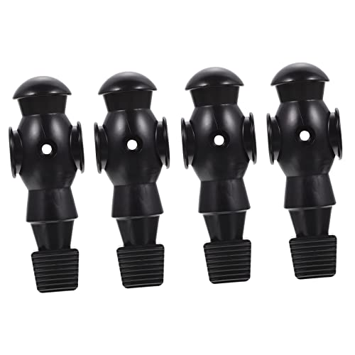 ARTSEWPLY 4 Stück Kicker Zubehör Fußballspiel Fußballparty Spieler Tischfußball Männer Kickertisch Männer Teile Desktop Fußballtisch Fußballpuppen Foosball -tischzubehör Ersatz Harz Black von ARTSEWPLY
