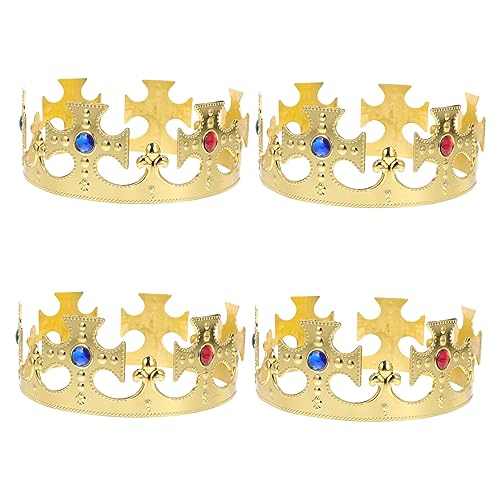 ARTSEWPLY 4 Stück Teiliges Prinzenkrone für Königskrone für Kostüme Geburtstagsfeiern und Bühnenauftritte Stabil und Komfortabel Glänzendes Design ARTSEWPLY 4 Stück Teiliges Prinzenkrone für Königskrone für Kostüme Geburtstagsfeiern und Bühnenauftritte Stabil und Komfortabel Glänzendes Design von ARTSEWPLY