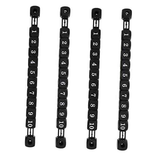 ARTSEWPLY 4 Stück Torschütze Punktezähler Für Tischspiele Scorekeeper-Leiste Wächter Punktemarker Tennis Schalter Punktzahl Wertungszähler Torhüter Im Fußball Scoring-geräte Black Plastik von ARTSEWPLY