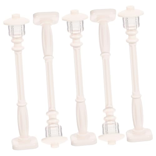 ARTSEWPLY 5 Stück Simulation Straßenlaterne Lampe Miniatur Landschaft Lichter kinderzimmerdeko Room Decoration Kinderzimmer Dekoration pädagogisches Bildungsspielzeug Plastik von ARTSEWPLY