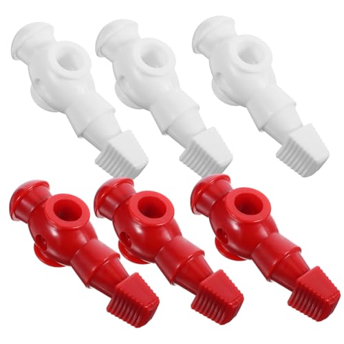 ARTSEWPLY 6 Stück Fußballmaschinen Zubehör Fußball Mini Fußball Tischfußball Teile Tischfußball Teile Fußballfiguren Spielmaschinen Zubehör Tischfußballspieler Ersatzharz von ARTSEWPLY