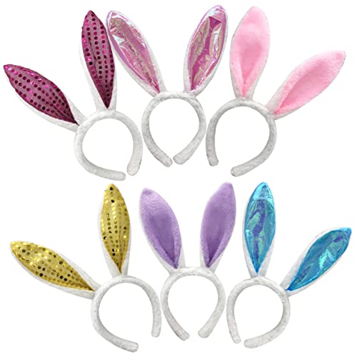 ARTSEWPLY 6 Stück Plüsch Hasenohren Haarbänder Bunte Bunny Headbands für Kostüm Party Festival Ostern Karneval Cosplay Haarschmuck Zubehör ARTSEWPLY 6 Stück Plüsch Hasenohren Haarbänder Bunte Bunny Headbands für Kostüm Party Festival Ostern Karneval Cosplay Haarschmuck Zubehör von ARTSEWPLY