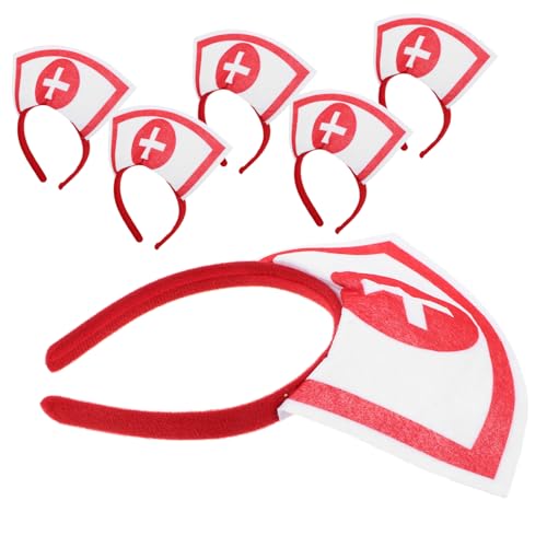 ARTSEWPLY 6 Stück Teiliges Halloween Kostüm Krankenschwester Stirnbänder mit Kreuz Design Wiederverwendbar Modisches Cosplay Zubehör für Karneval Party Nachtclub und Kostümpartys ARTSEWPLY 6 Stück Teiliges Halloween Kostüm Krankenschwester Stirnbänder mit Kreuz Design Wiederverwendbar Modisches Cosplay Zubehör für Karneval Party Nachtclub und Kostümpartys von ARTSEWPLY