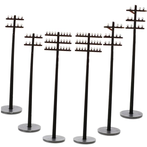 ARTSEWPLY 6 Stück Teiliges Miniatur telegraphenmasten Farbenfrohe Sandtisch deko für Modelleisenbahn Mikro Landschaftsgestaltung Leicht Kompakt für Sandtisch Eisenbahntisch Dekoration ARTSEWPLY 6 Stück Teiliges Miniatur telegraphenmasten Farbenfrohe Sandtisch deko für Modelleisenbahn Mikro Landschaftsgestaltung Leicht Kompakt für Sandtisch Eisenbahntisch Dekoration von ARTSEWPLY