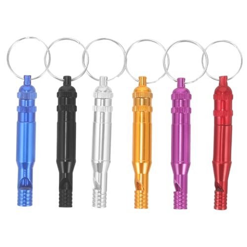 ARTSEWPLY 6 Stück Überlebenspfeife Pfeife zum Wandern Notfall Notpfeife Bausatz klein schlüsselanhänger Lagerpfeife Sportpfeifen Pfeifen im Freien multifunktionale Pfeife Aluminiumlegierung ARTSEWPLY 6 Stück Überlebenspfeife Pfeife zum Wandern Notfall Notpfeife Bausatz klein schlüsselanhänger Lagerpfeife Sportpfeifen Pfeifen im Freien multifunktionale Pfeife Aluminiumlegierung von ARTSEWPLY