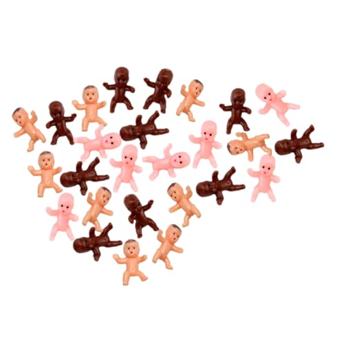ARTSEWPLY 60 Stück Teiliges Mini Kunststoff Junge Mädchen Haltbare und Wiederverwendbare Babypuppen für Shower Partydeko Verschiedene Hauttöne als für Kuchen und Tischdekorationen von ARTSEWPLY