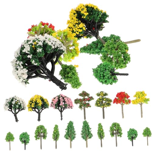 ARTSEWPLY 60 Stück Teiliges Miniatur Modellbau Bäume Set Hohe Künstliche Pflanzen für Architektur Diorama Landschaftsdekoration Sandtisch DIY Micro Landschaft Zubehör von ARTSEWPLY
