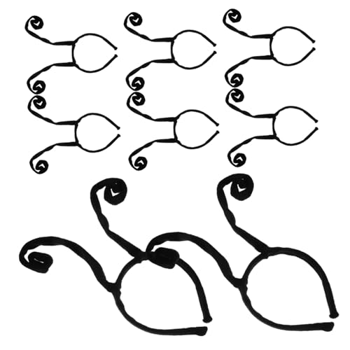 ARTSEWPLY 8 Stück Teiliges Halloween Haarband mit Antennenform Schwarzer Schmetterlings Kopfschmuck Langlebig und Bequem für Party Fasching und Karneval Modische Haardekoration für Damen und von ARTSEWPLY