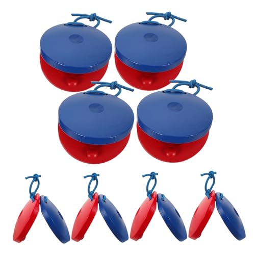 ARTSEWPLY 8 Stück Teiliges Holz Kastagnetten für Kindgerechte Fingerpercussion Orff Musikspielzeug zur Frühen Musikförderung Vielseitig Einsetzbar für Vorschule und Familienaktivitäten von ARTSEWPLY
