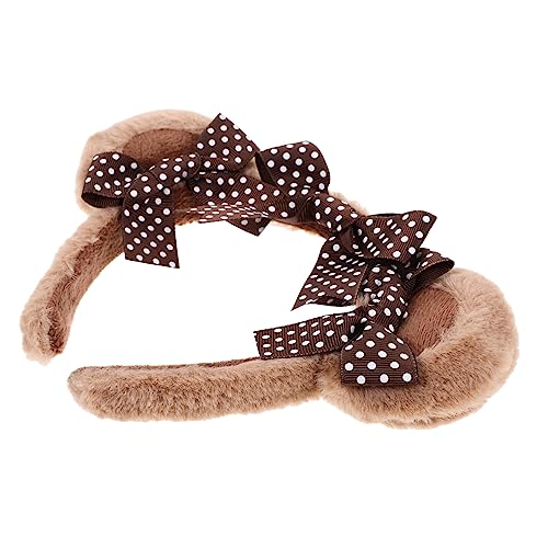 ARTSEWPLY Bärenohren Haarband für Cosplay Stirnband mit Schleife Dekoratives Festival Haaraccessoire Süßes Kostümzubehör für Damen für Partys und Feiern ARTSEWPLY Bärenohren Haarband für Cosplay Stirnband mit Schleife Dekoratives Festival Haaraccessoire Süßes Kostümzubehör für Damen für Partys und Feiern von ARTSEWPLY