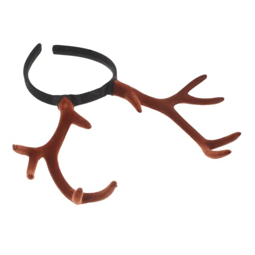 ARTSEWPLY Beflocktes Rentiergeweih Haarband Verstellbar Weihnachts Cosplay Kostüm Haarschmuck Unisex für Erwachsene Weiches Material Auffälliges Design für Fest und Partygebrauch ARTSEWPLY Beflocktes Rentiergeweih Haarband Verstellbar Weihnachts Cosplay Kostüm Haarschmuck Unisex für Erwachsene Weiches Material Auffälliges Design für Fest und Partygebrauch von ARTSEWPLY