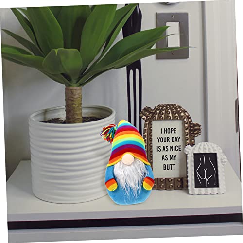 ARTSEWPLY Bunte Gnom Puppe Faceless Doll Ornament Große Farbenfrohe Dekofigur aus Umweltfreundlichem Material Weiche Stoffpuppe für und Fotorequisit Geschenkidee für Freunde und Osterfest von ARTSEWPLY