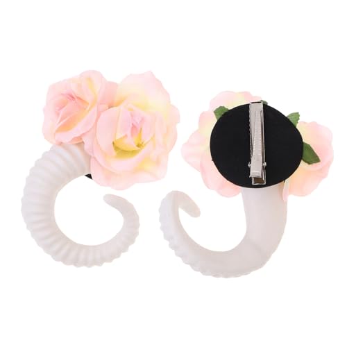 ARTSEWPLY Dekoratives Haarband mit Rosen und Widderhörnern Gothisches Festival Haaraccessoire Stilvolles Stirnband für Halloween Cosplay und Party Modisches Kopfstück ARTSEWPLY Dekoratives Haarband mit Rosen und Widderhörnern Gothisches Festival Haaraccessoire Stilvolles Stirnband für Halloween Cosplay und Party Modisches Kopfstück von ARTSEWPLY