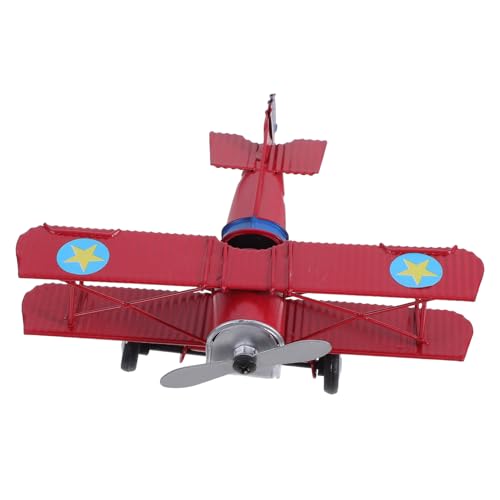 ARTSEWPLY Eisenflugzeug Modell Detaillierte Handwerkskunst Einzigartiges Retro oder Sammlerstück Rotes Design für Stilvolle Jedem von ARTSEWPLY