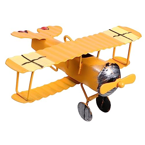 ARTSEWPLY Eisernes Retro Flugzeug Modell Amerikanischer Vintage Stil Stabile Metallstruktur Dekoratives Desktop Ornament für Büro Kinderzimmer und Heimdekoration Lehrspielzeug ARTSEWPLY Eisernes Retro Flugzeug Modell Amerikanischer Vintage Stil Stabile Metallstruktur Dekoratives Desktop Ornament für Büro Kinderzimmer und Heimdekoration Lehrspielzeug von ARTSEWPLY