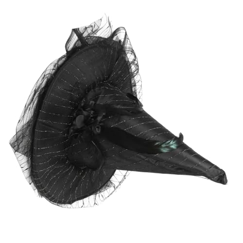 ARTSEWPLY Eleganter Hexenhut mit Schleier Leichter und Bequemer Halloween Hut als Kostüm-accessoire für Damen für Karneval Party Cosplay und Gruselige Verkleidungen ARTSEWPLY Eleganter Hexenhut mit Schleier Leichter und Bequemer Halloween Hut als Kostüm-accessoire für Damen für Karneval Party Cosplay und Gruselige Verkleidungen von ARTSEWPLY