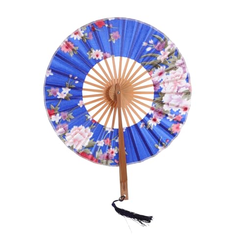 ARTSEWPLY Faltbarer Chinesisch Japanischer Runder Handfächer mit Langem Griff Vintage Design Faltbarer Handfächer für Damen Asiatische Deko Geeignet als Tanz und Bühnenrequisit Kompakt und ARTSEWPLY Faltbarer Chinesisch Japanischer Runder Handfächer mit Langem Griff Vintage Design Faltbarer Handfächer für Damen Asiatische Deko Geeignet als Tanz und Bühnenrequisit Kompakt und von ARTSEWPLY