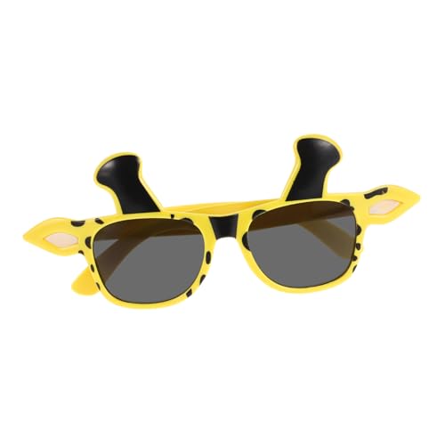 ARTSEWPLY Gelbe Giraffen Partybrille Verspielte Tierkostüm Sonnenbrille Faschingskostüm Zubehör für Kindergeburtstag Hochzeit Karneval Verkleidung Jungeltier Eyewear von ARTSEWPLY